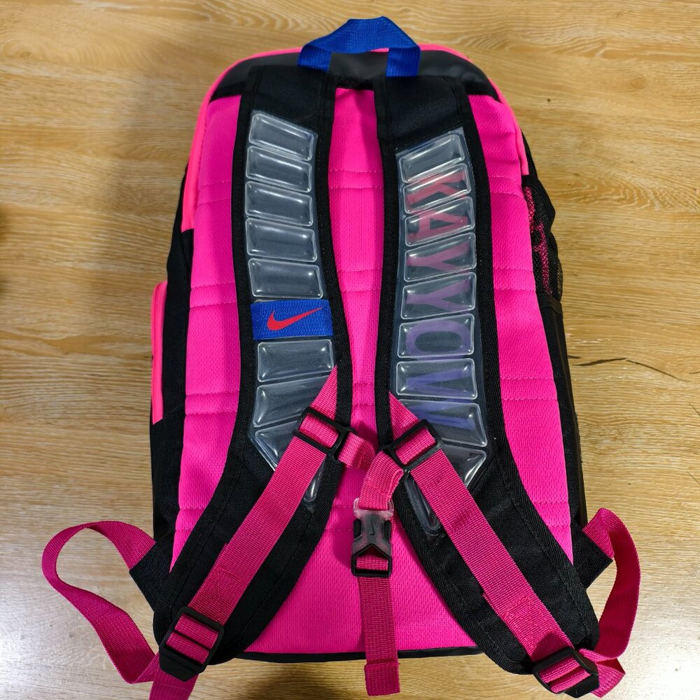 Nike Black Backpack with Pink and Purple Highlights - Picture 2 of 4